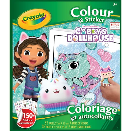 Livret de Coloriage et autocollants Gabby's Dollhouse de Crayola